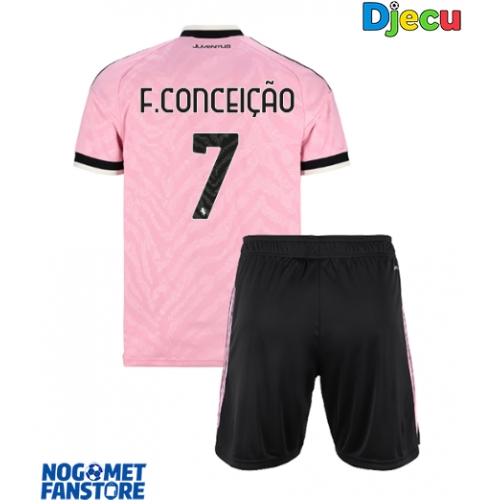 Juventus Francisco Conceicao #7 Gostujuci Dres za djecu 2026-27 Kratak Rukav (+ Kratke hlače)